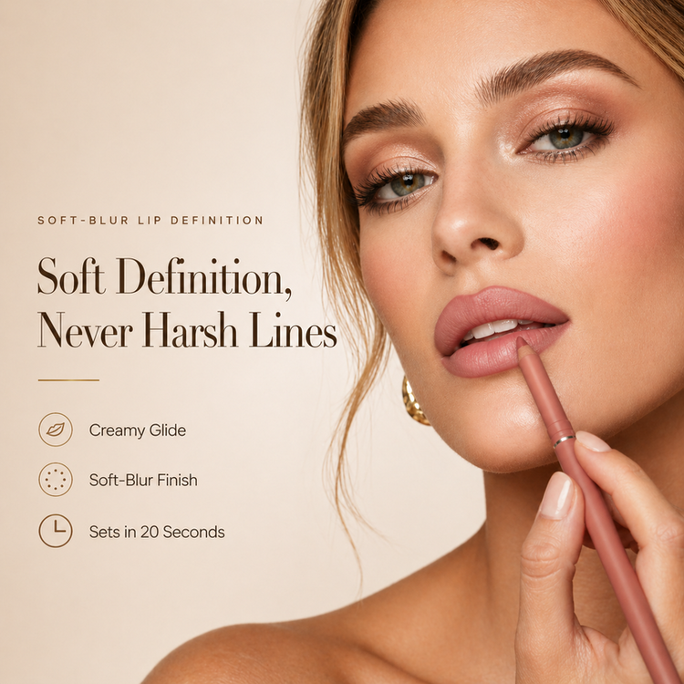 Soft-blur lip liner result